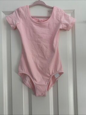 Toddle Girls Soft Pink Short-Sleeve One-Piece for Ballet